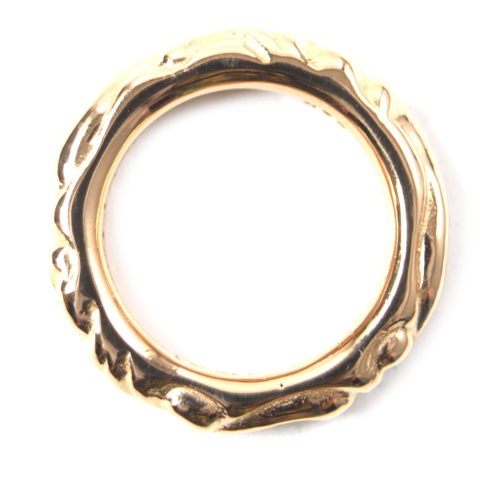 極美品▽CHROME HEARTS クロムハーツ スクロールバンド リング