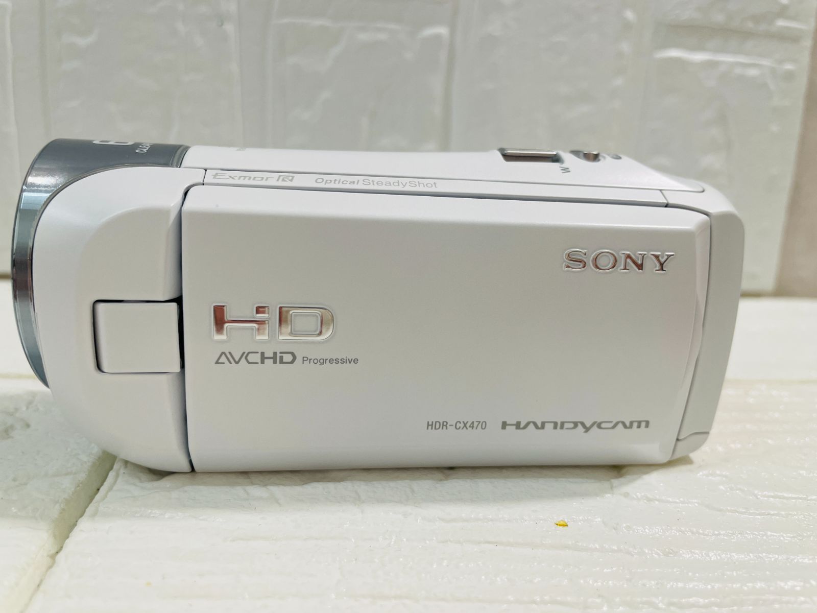 I【中古】SONY ソニー HDR-CX470 ホワイト ハンディカム 動作