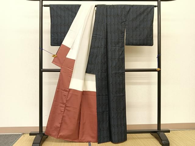 ベストストア日本一受賞店！■平和屋着物■訪問着　作家物　手描き　籬菊花文　暈し染め　金彩　逸品　gk459 平和屋着物▽訪問着 友禅 草花笛文 暈し染め 金彩 正絹 逸品