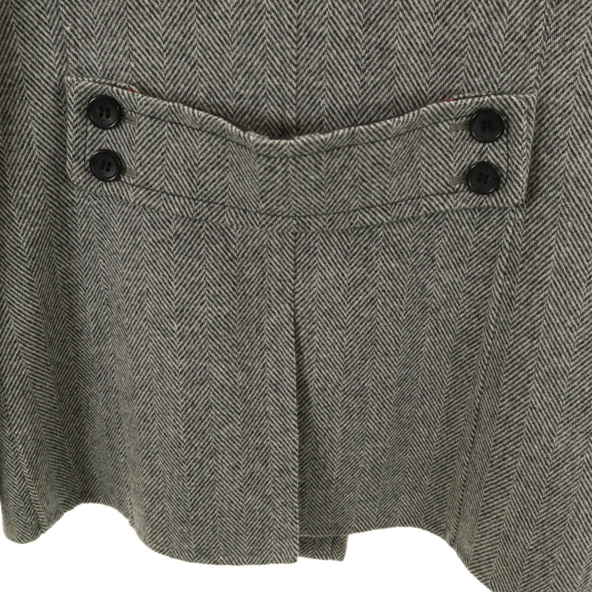【希少・美品】バーバリーロンドン ピーコート ウール グレー ４０ BURBERRY - 【美品】バーバリーロンドン ローゲージニットコート