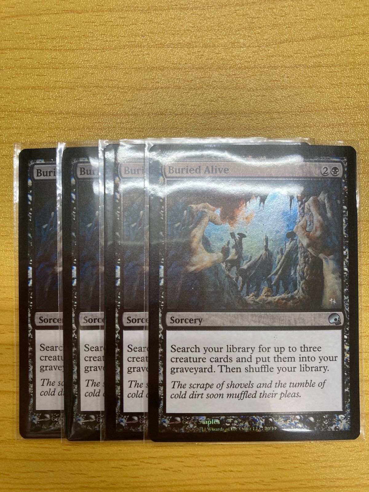 MTG 生き埋め 英語 foil 4枚セット - メルカリ
