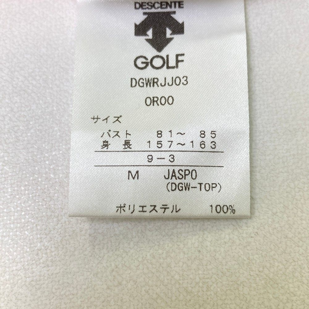 サイズ：M DESCENTE GOLF デサントゴルフ ノースリーブポロ