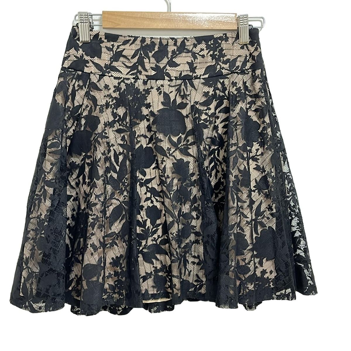 売れ筋商品|||ジルスチュアート ベージュ レース スカート 0 JILL STUART(ジルスチュアート) ミニスカート サイズ0 XS
