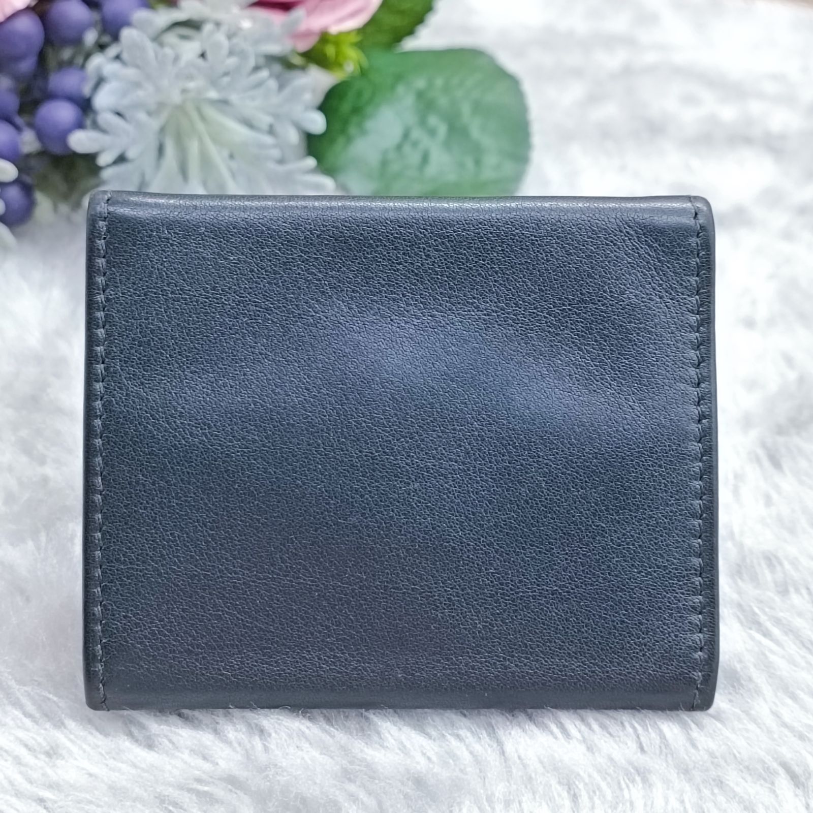 良品 ブルガリ ブルガリマン ケース 小銭入れ ネイビー レザー ボックス 良品 ブルガリ ブルガリマン コインケース 小銭入れ ネイビー レザー