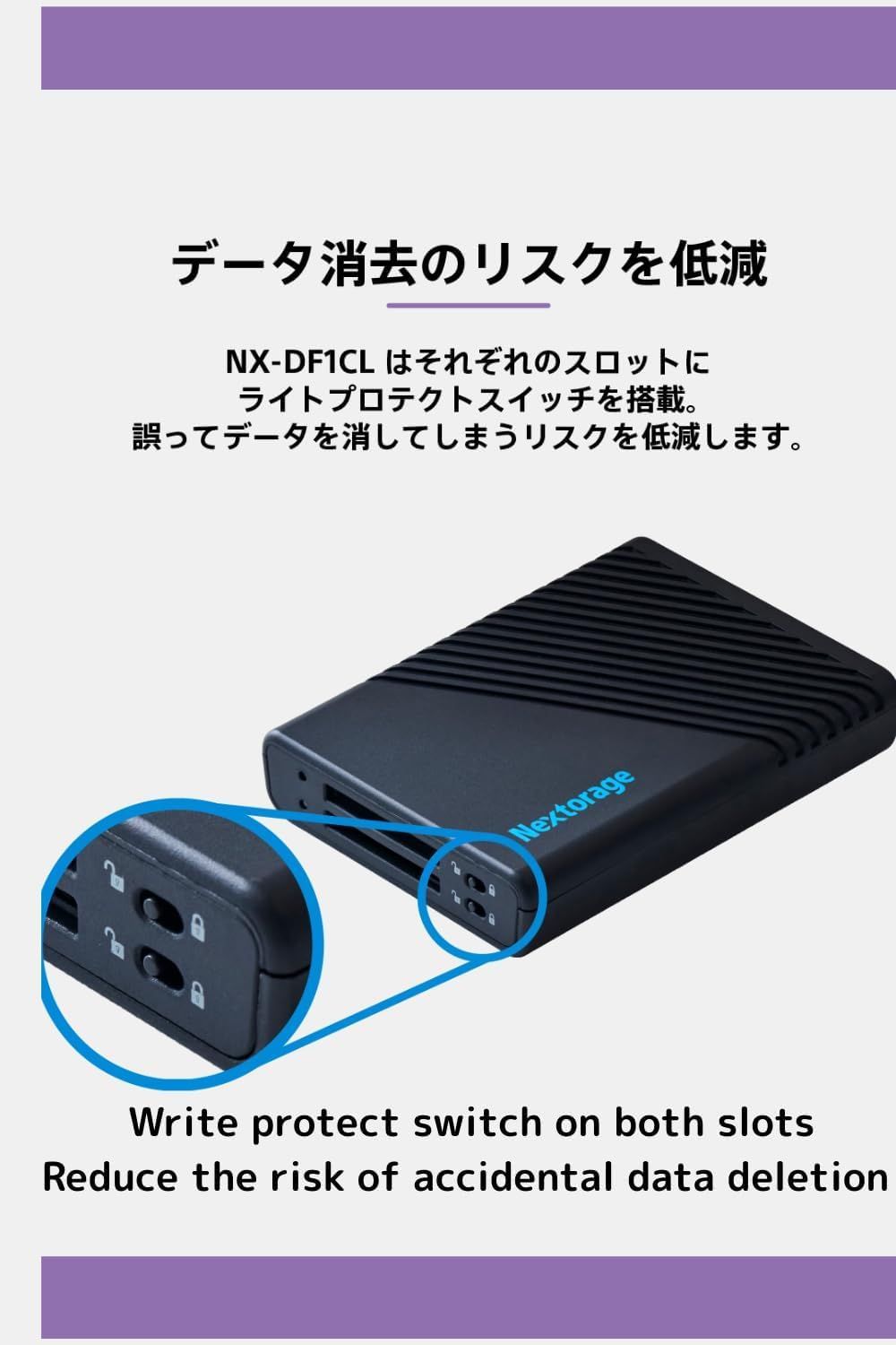 Nextorage 日本メーカー UHS-II SDカード デュアルスロットカードリーダー USB 10Gbps USB3.2 Gen2 Type-C ライトプロテクトスイッチ搭載 NX-DF1CL ネクストレージ CHRISTIANNAURATH_COM_BR