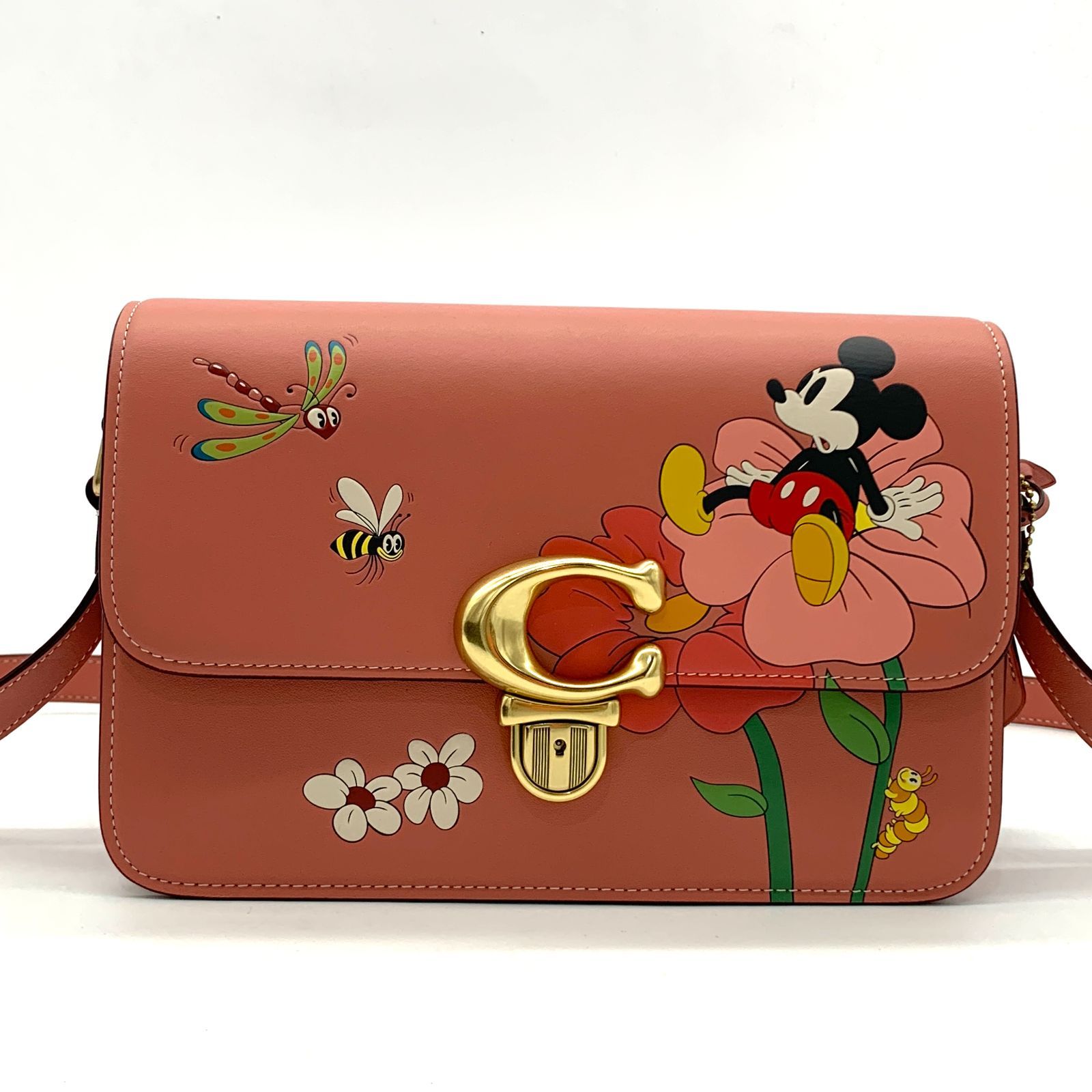 DISNEY X COACH ストゥディオ ショルダーバッグミッキー\u0026フラワー