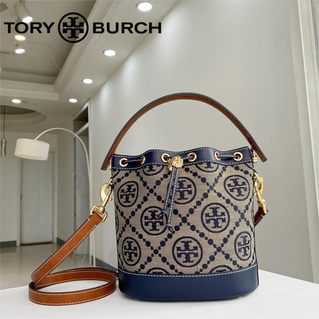 TORY BURCH トリーバーチ　ショルダーバッグ　Tモノグラム　ロゴ金具布袋