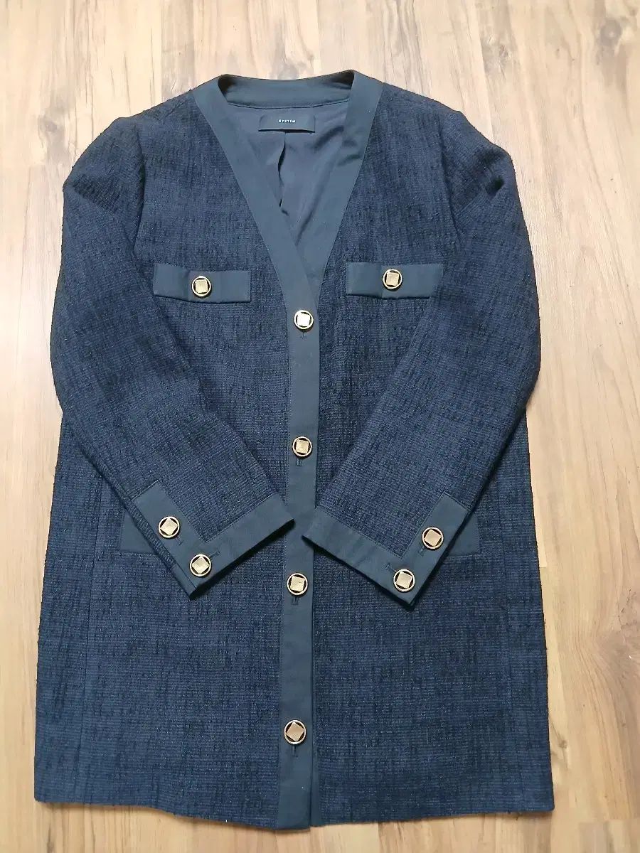 The HANDSOME SYSTEM ネイビー ロング ジャケット 55 66 WWW_MORNINGWALKER_COM
