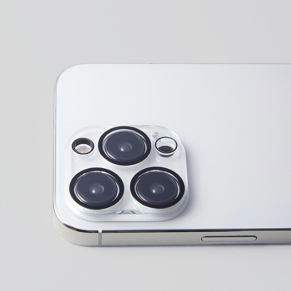 【訳アリ B級品 特別価格】iPhone 15 / 15Pro / 15Plus / 15ProMax 用　カメラユニットをしっかり守る通常タイプのアクリル透明プロテクター
