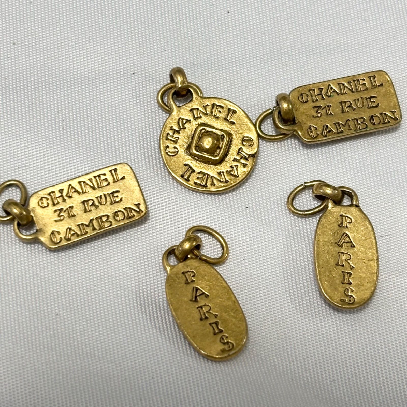 CHANEL|シャネル|ピアスチャーム|アクセサリー|ゴールド|5点セット|