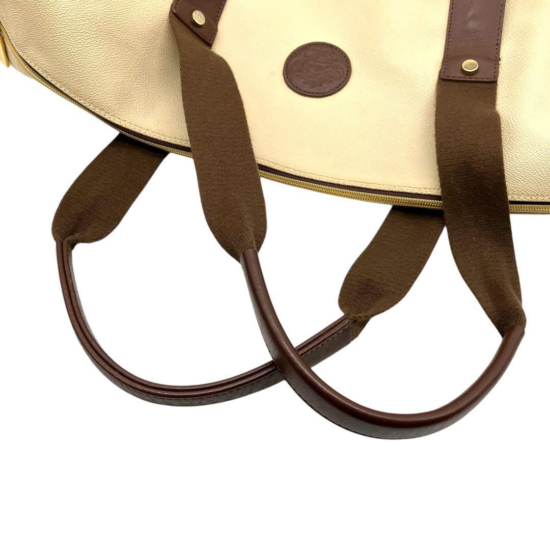 Orobianco ボストンバッグ 2way PVC レザー クリーム 2214 Orobianco ボストンバッグ 2way PVC レザー クリーム 2214