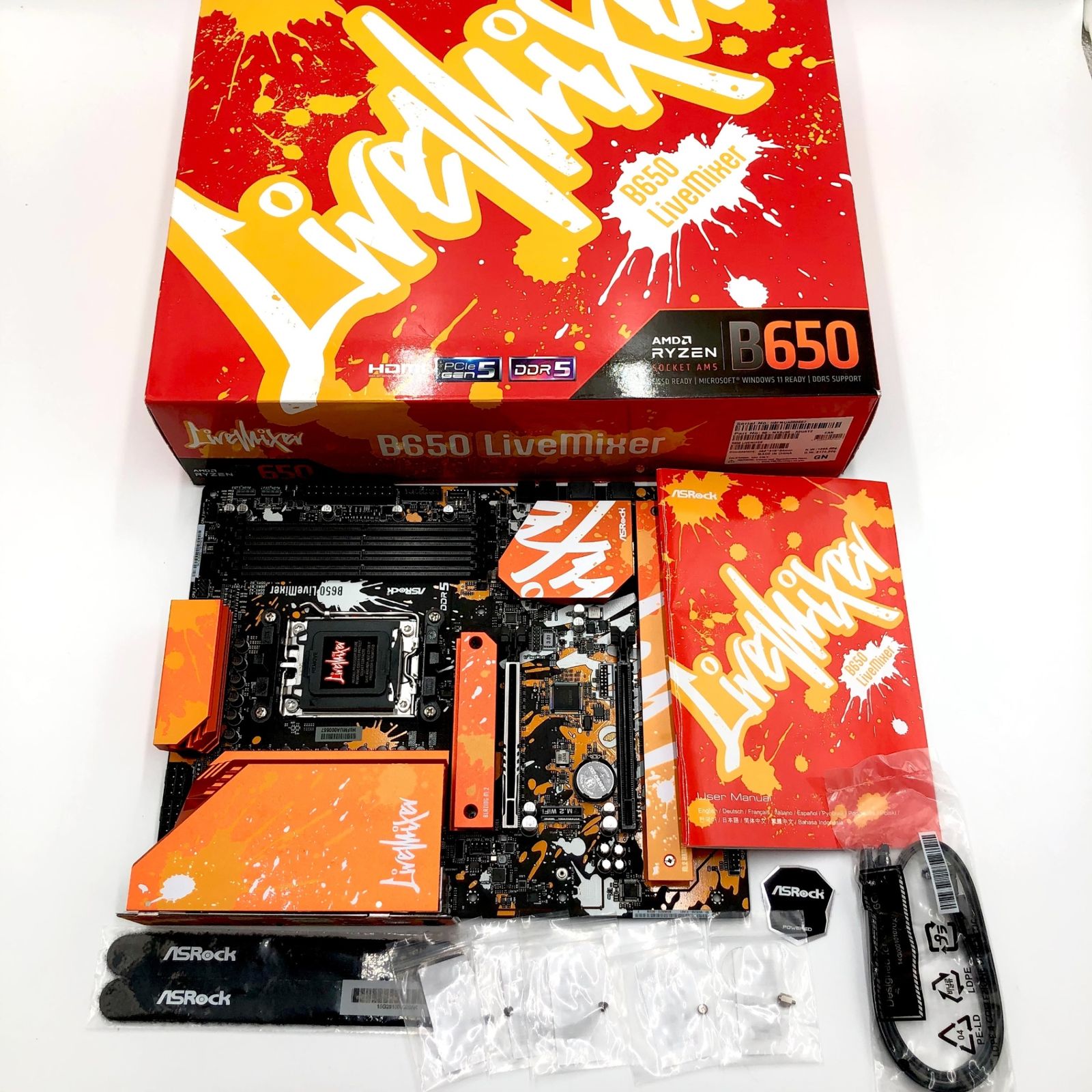 ASRock マザーボード B650 LiveMixer AMD Ryzen 7000 シリーズ CPU対応