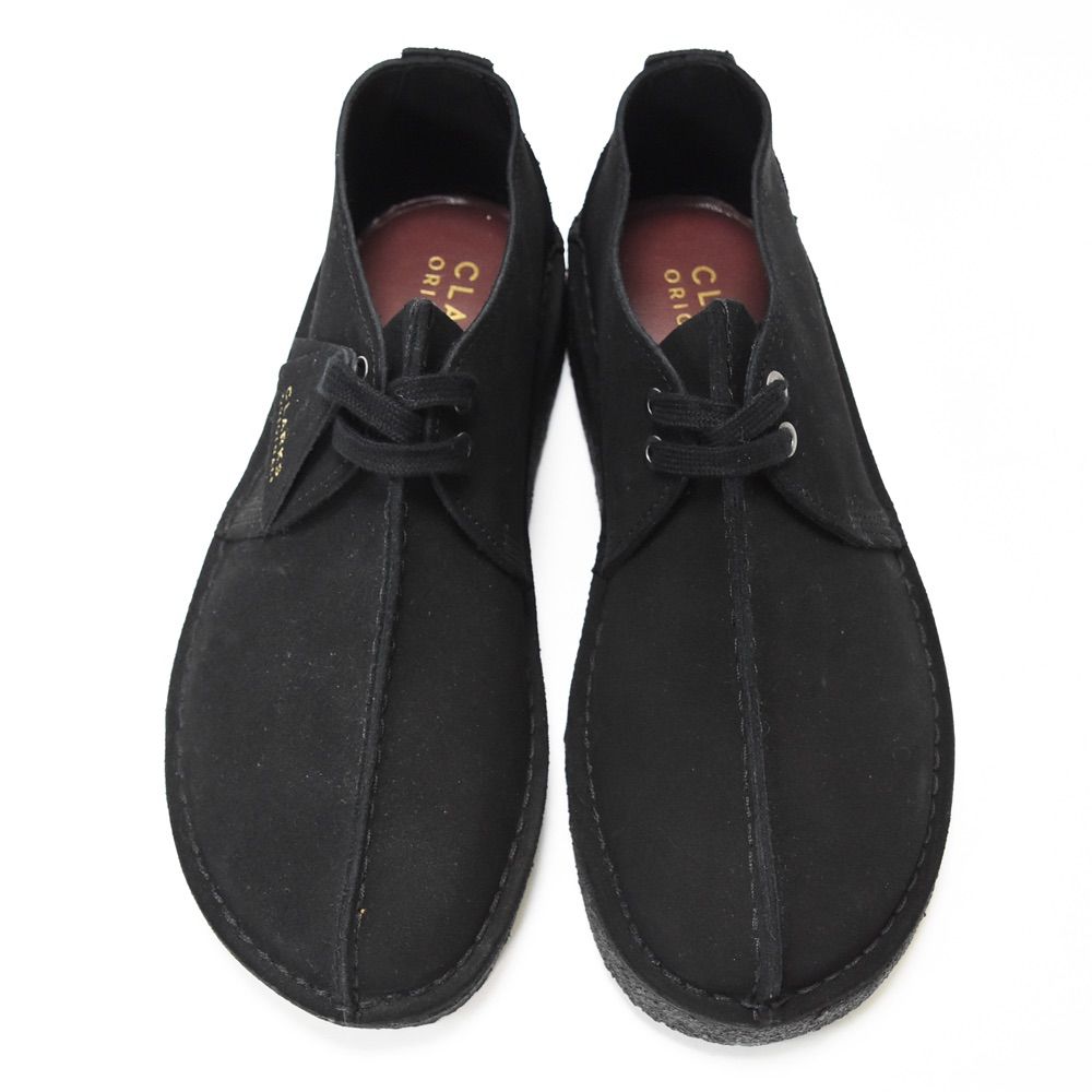 クラークス 新品未使用 デザートトレック 黒 スエード ブーツメンズ - 靴