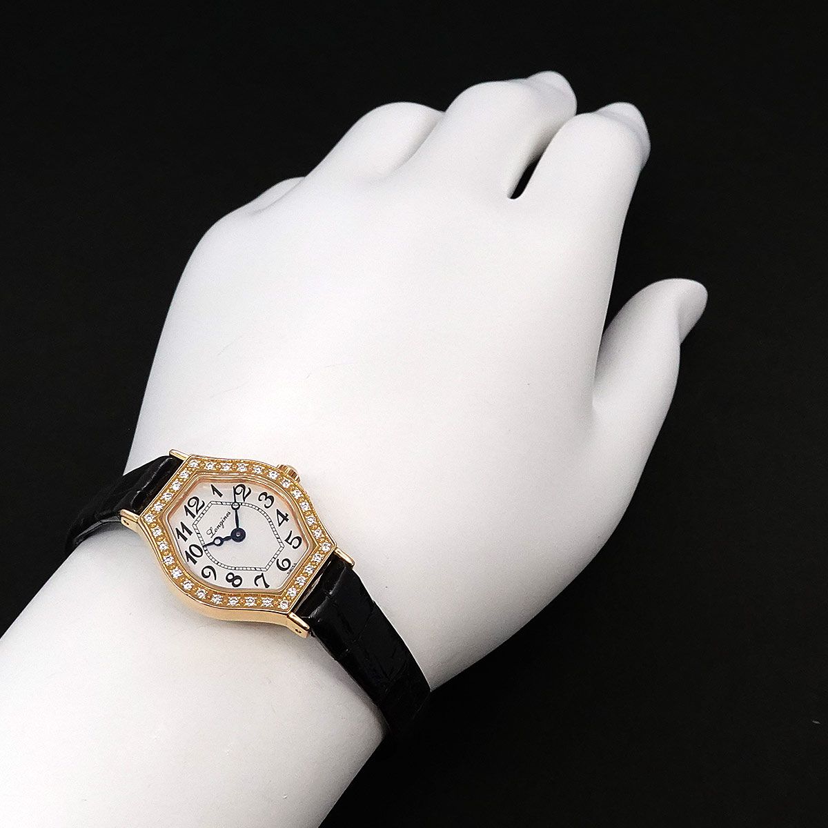 ロンジン LONGINES ラヴィソント L5 184 9 レディース 腕時計 ダイヤ