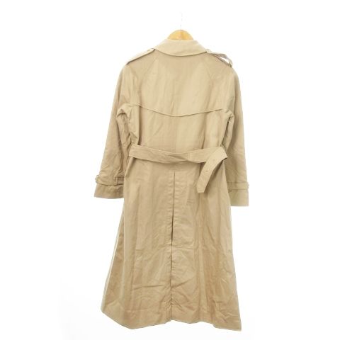 DAKS ベージュ トレンチコート Mサイズ ダックス DAKS トレンチコート ロング ダブル ベルト 裏地