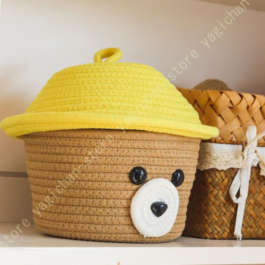 ロープバスケット シェルフバスケット 収納 バスケットグスケット 大容量 おもちゃ収納 靴下パンツ収納 せんたくかご 収納 織りバスケット MARWIL-DEMENAGEMENTS_CH