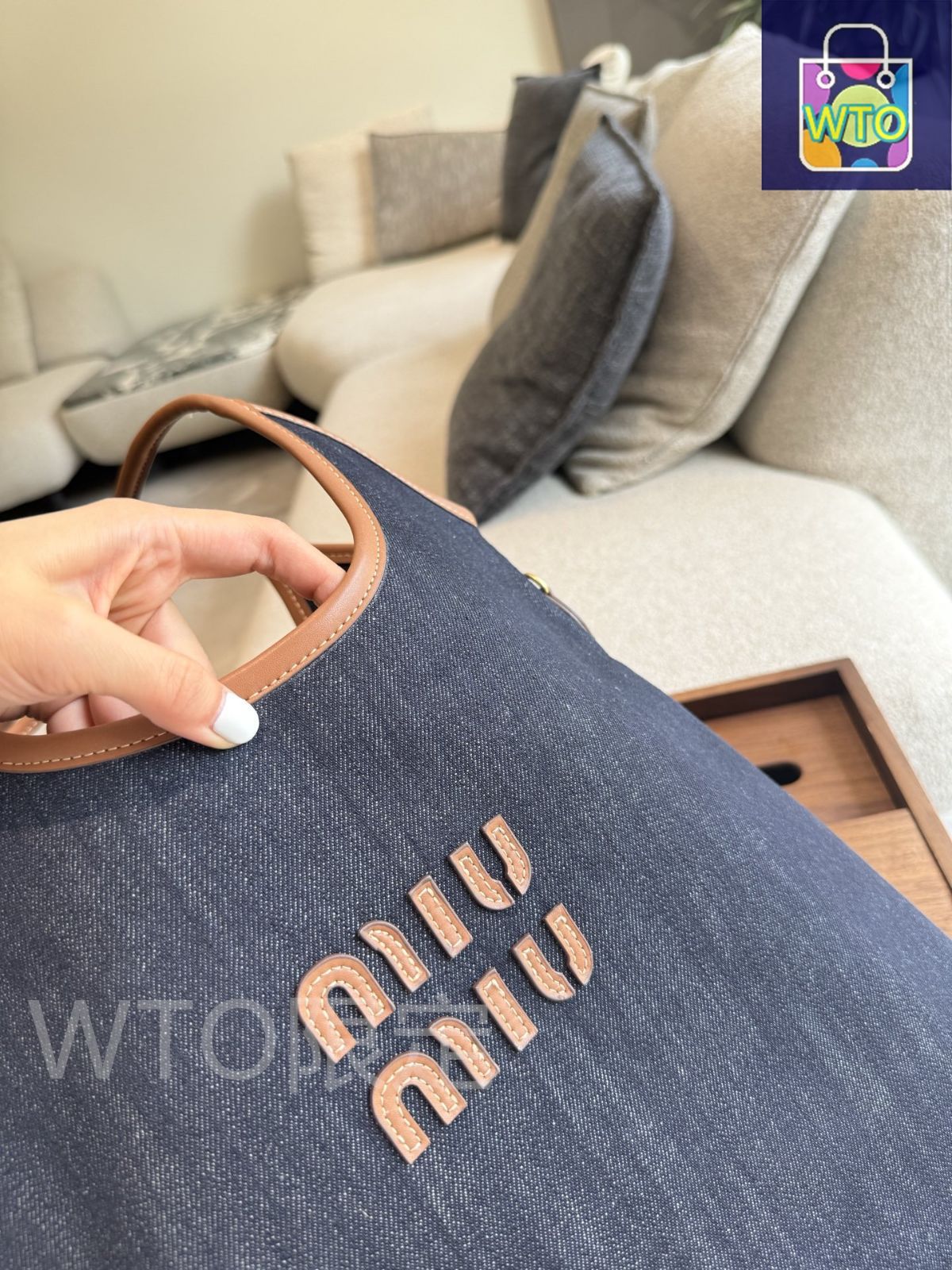 【値下げしました】MIU MIU デニム トートバッグ ショルダーバッグ 値下げしました】MIU MIU デニム トートバッグ ショルダーバッグ