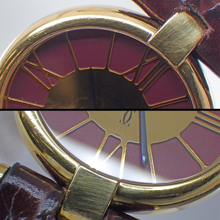 カルティエ Cartier 腕時計 マスト ヴァンドーム SM ゴールド/ワイン  