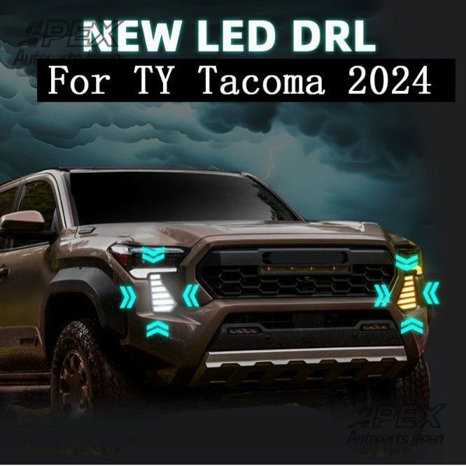 タコマ TACOMA 2025 デイタイムランニングライト DRL アンバー方向指示器付き フォグランプ 2ｐZYL036 入荷