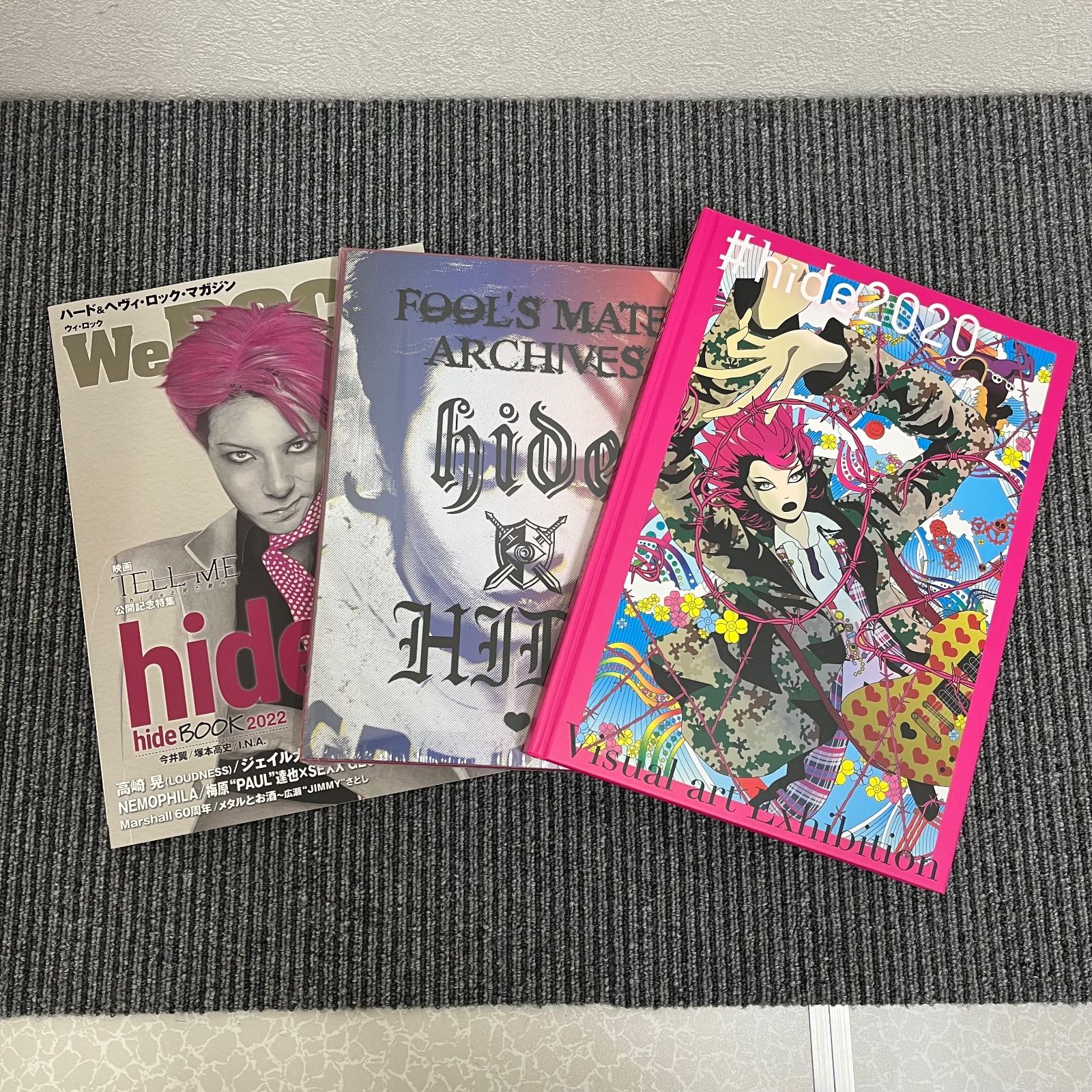 hide雑誌他まとめ hide 2020 Visual art Exhibition WeROCK2025年7月号 vol.089 FOOL S MATE ARCHIVES hide × HIDE