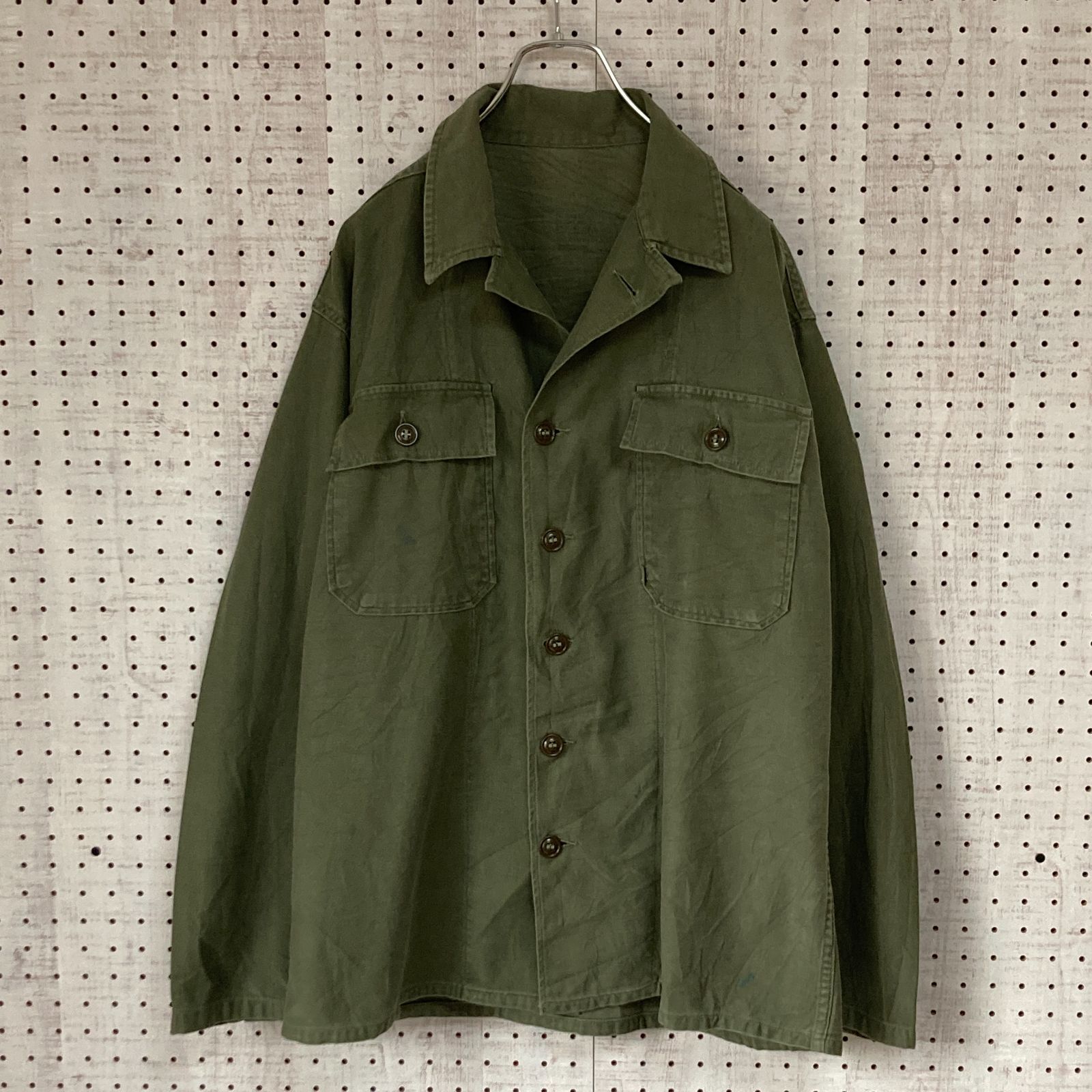 希少 OG-107 1st 50s ユーティリティーシャツ 米軍 ミリタリー 希少 50s 1st 初期 筒袖 米軍実物 og107 ユーティリティシャツ