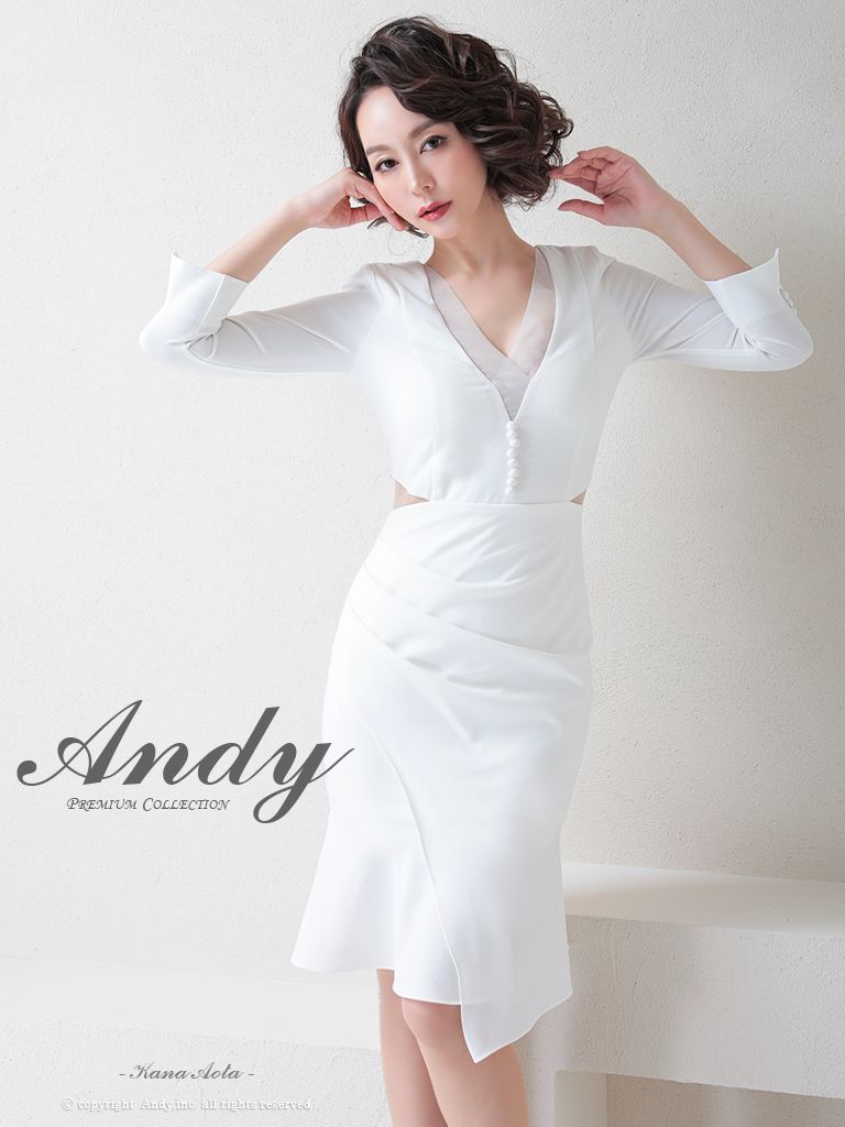 即購入OK Andy 袖ありフレアミニドレス　ホワイトs 即購入OK Andy 袖ありフレアミニドレス ホワイトs Andy ホワイト