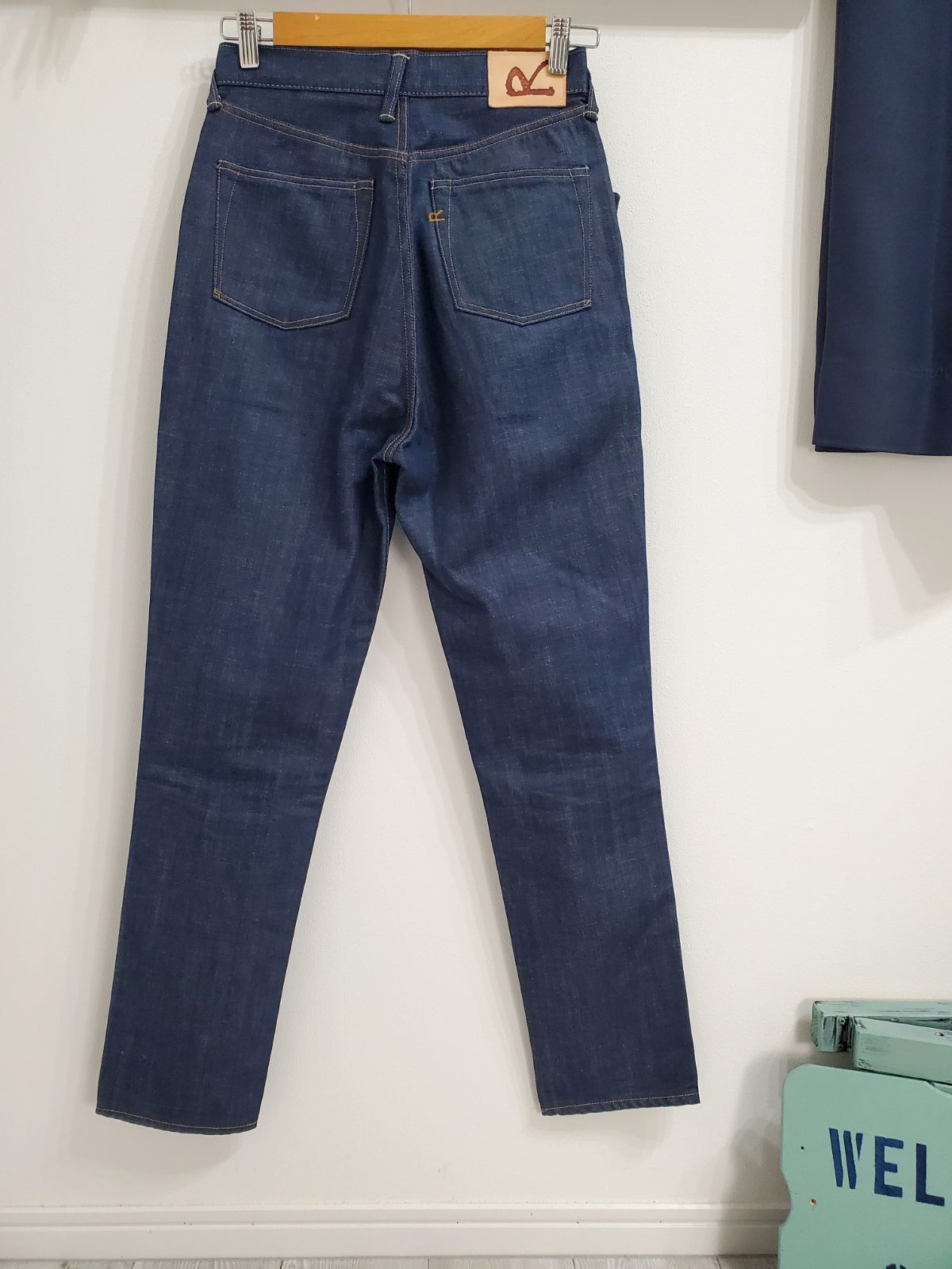 45rpm□極美品 16年 AD3000 藍茜比女 ONE WASH 天然藍染めデニム