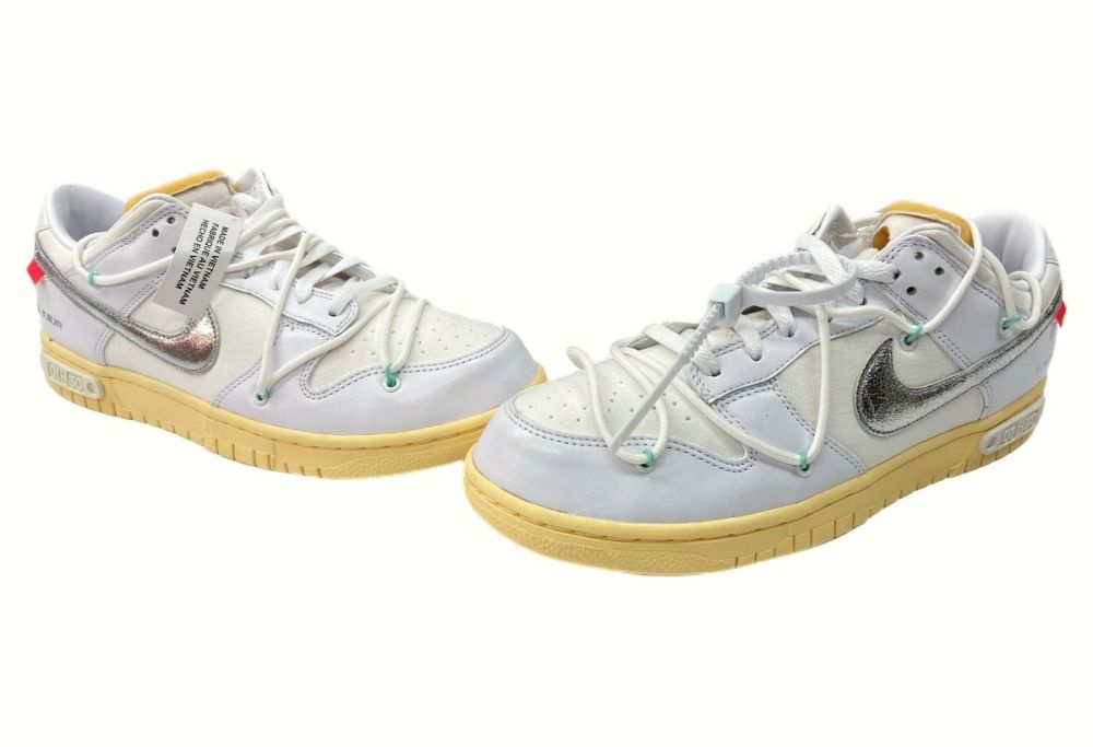 オフホワイト× NIKE DUNKLOW 1 OF 50 WHITE 1 Nike Off-White x Dunk Low Lot 01 of 50 for Sale