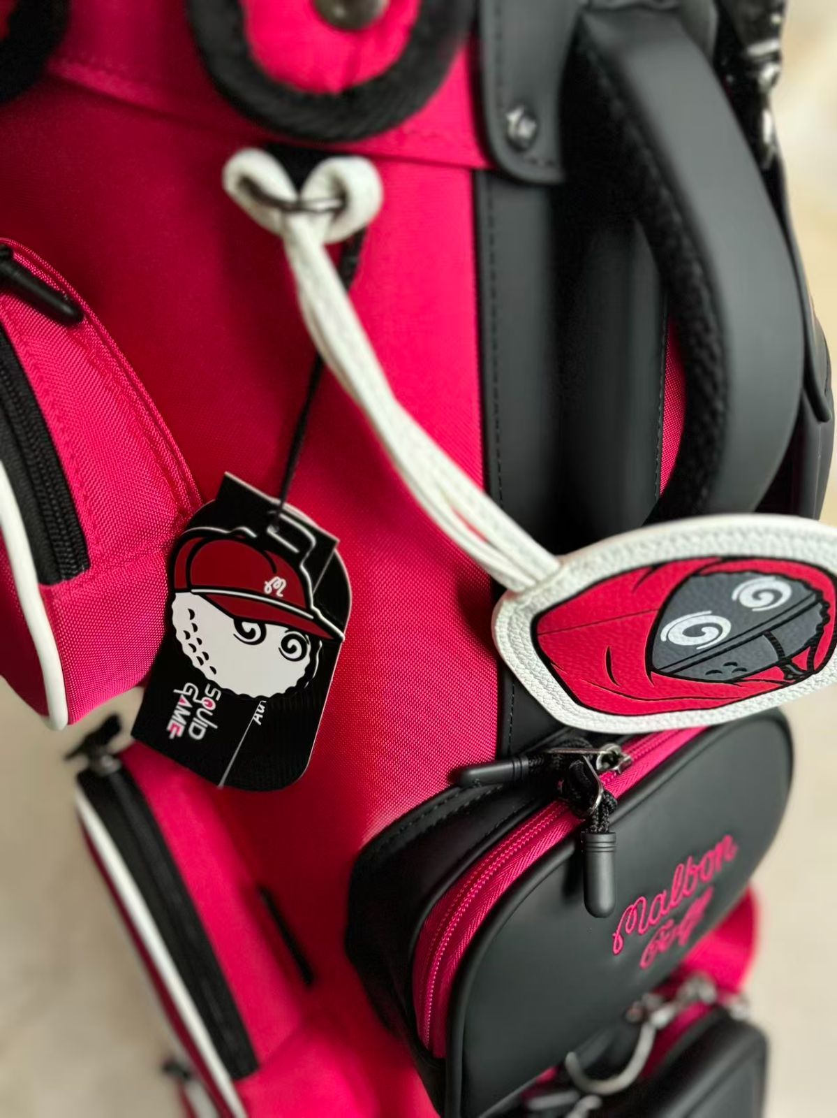 MALBON GOLF イカゲームコラボ キャディバッグ ゴルフバッグ