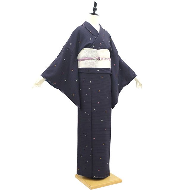 新古品】 小紋 着物 未使用 正絹 長襦袢 2点 セット 二代目