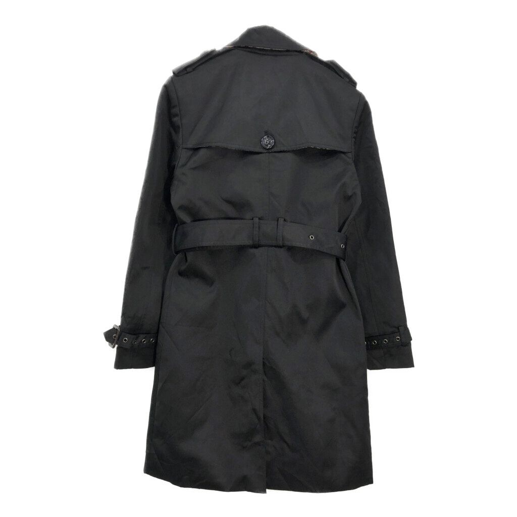 BURBERRY バーバリー トレンチコート ブラック(レディース UK4)中古