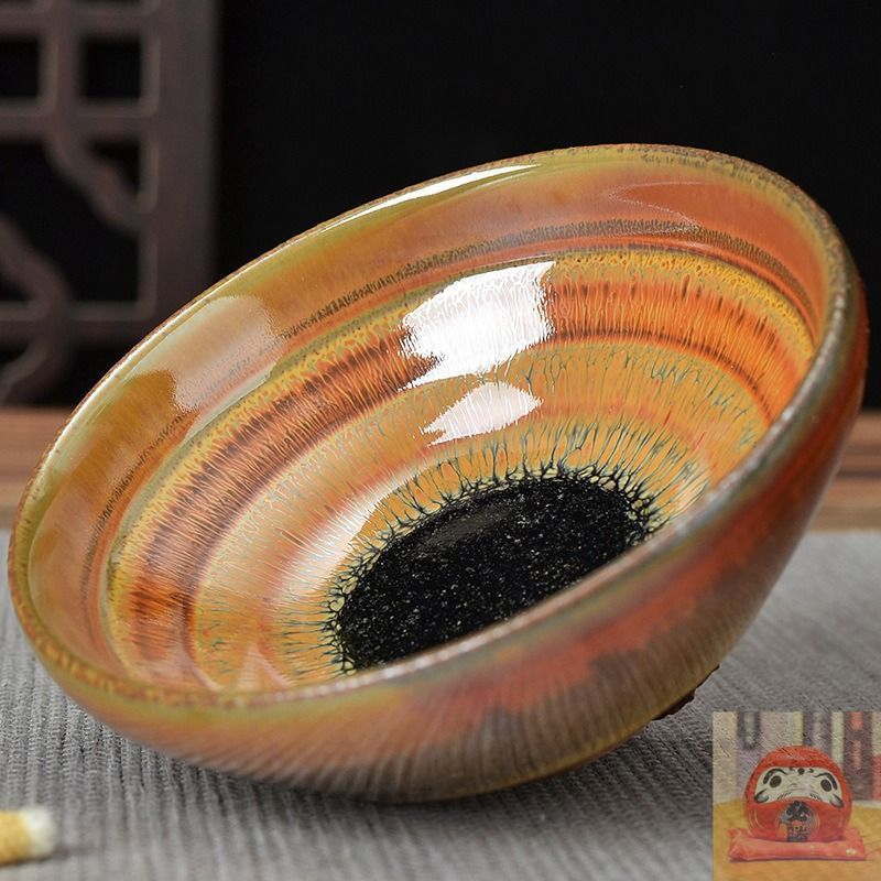 斑紋が美しい優品！天目釉茶碗  本物保証 茶器/茶道具 正規販売店】 斑紋が美しい優品！天目釉茶碗 本物保証 茶器
