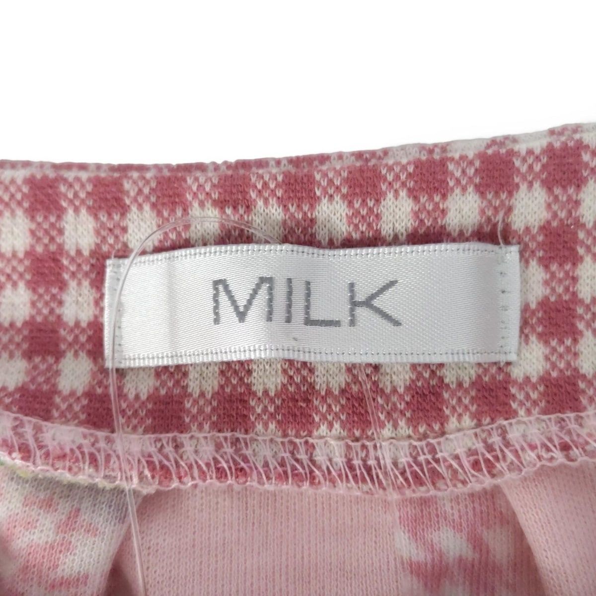 MILK(ミルク) ワンピース レディース美品 - ピンク×グリーン