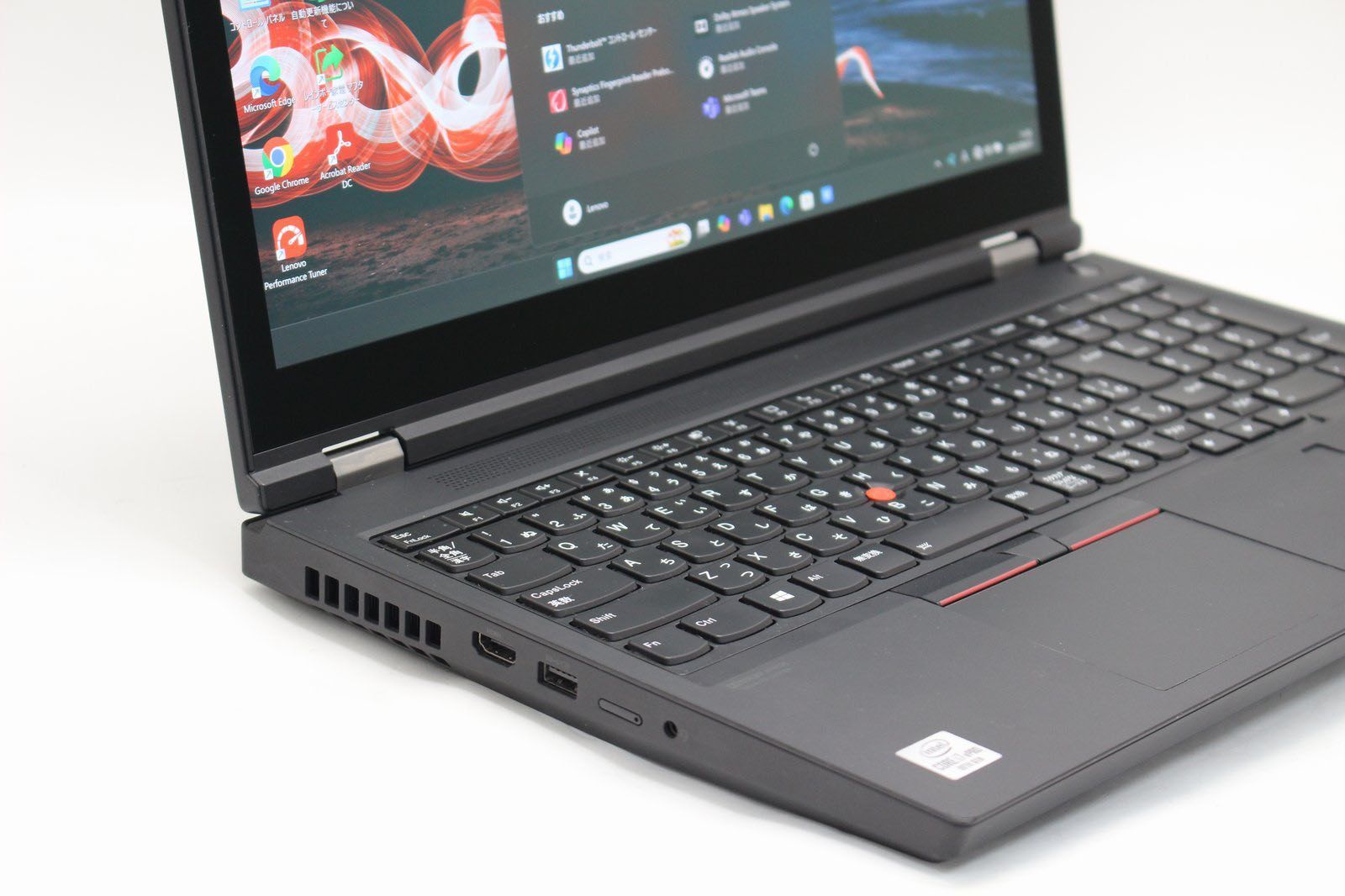 中古美品 4K 15.6型タッチ Lenovo ThinkPad P15 Gen1 Windows11