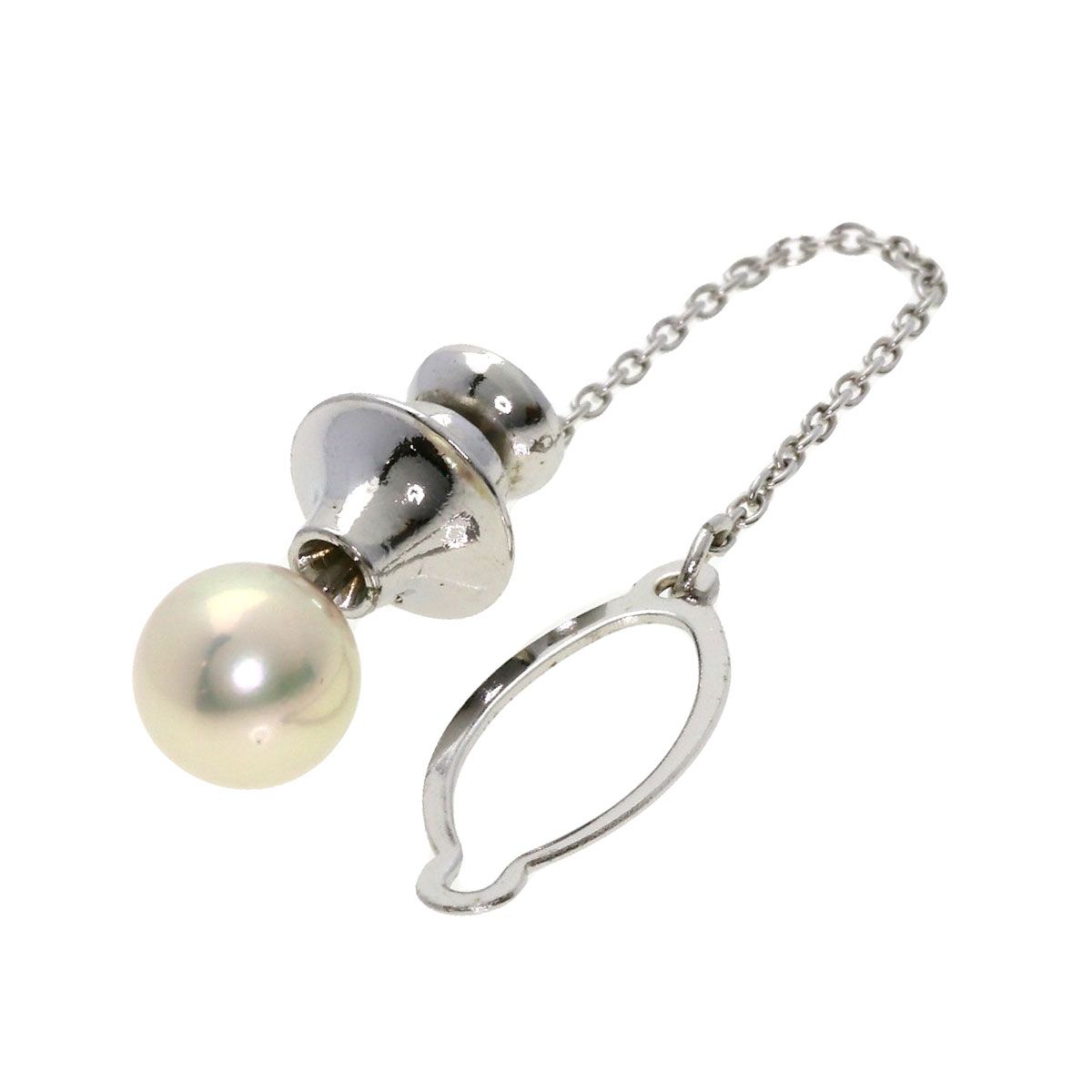 ミキモト MIKIMOTO パール 真珠 ピンブローチ 2点セット カフス SV 