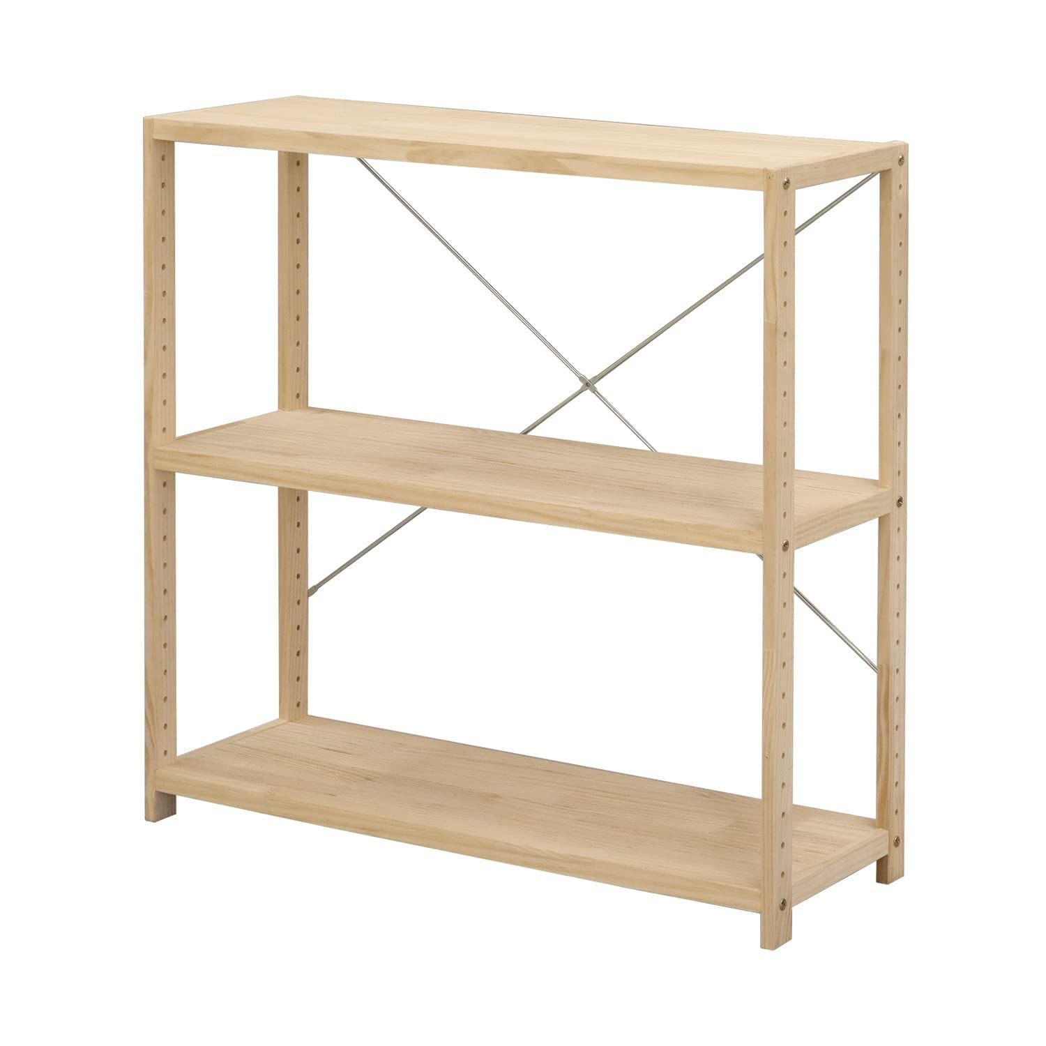 HZPR-3D82 ナチュラル パインラック3段80 NA AIS エイ アイ エス