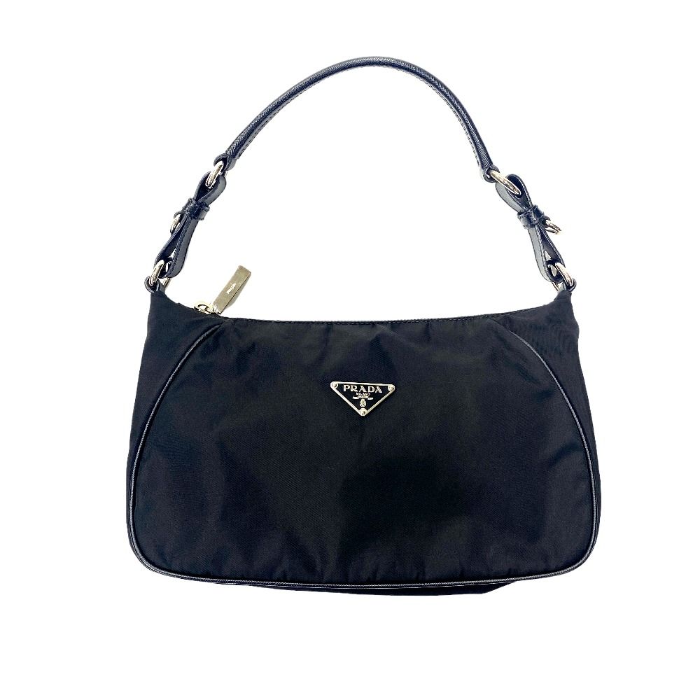 プラダ　ショルダー　PRADA 正規品 プラダ 黒 シルバー金具 ユニセックス ショルダーバッグ 1BC167