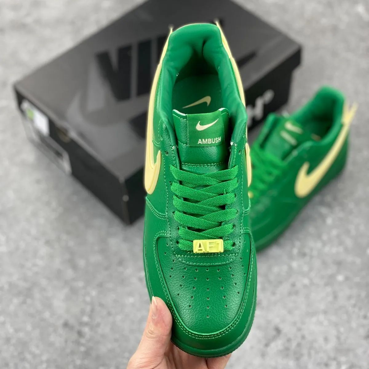 AMBUSH × Nike Air Force 1 Low Pine Green and Citron アンブッシュ × ナイキ エアフォース1  ロー パイングリーン アンド シトロン - メルカリ