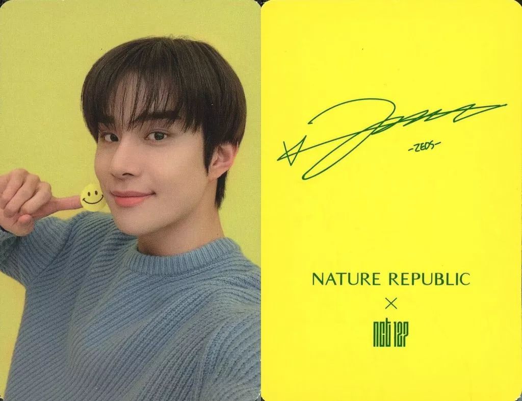 [Used] Collection Card (Male) NCT 127/JUNGWOO (JUNGWOO) /Signed on Backside Printing/ “NATURE REPUBLIC x NCT127” Aloe Big Toner Purchase Bonus Photo Card