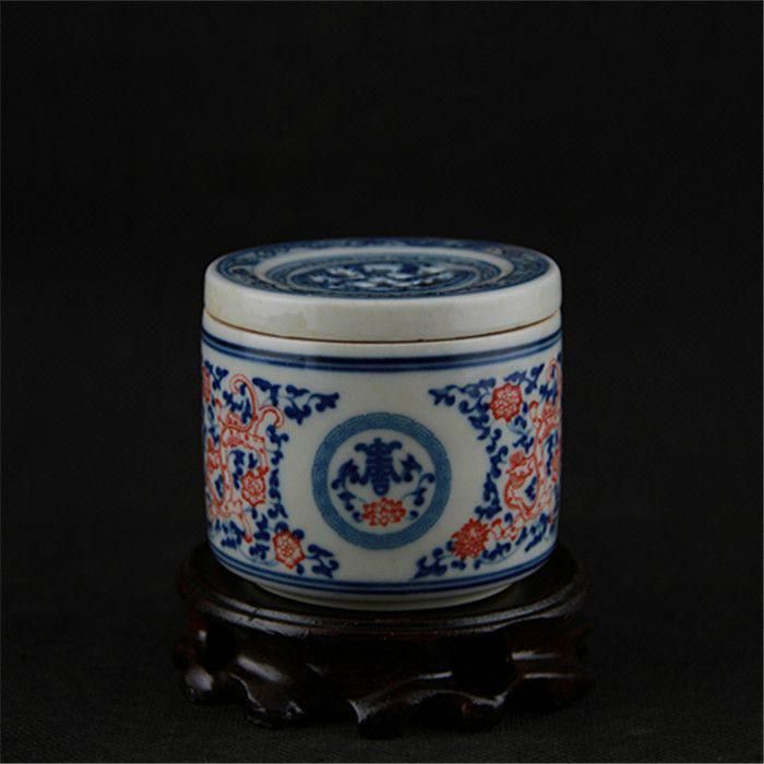 清康煕青花斗彩直筒香炉  景徳鎮  磁器香炉  香道具  美術品  置物 清康煕青花斗彩直筒香炉 景徳鎮 磁器香炉 香道具 美術品 置物