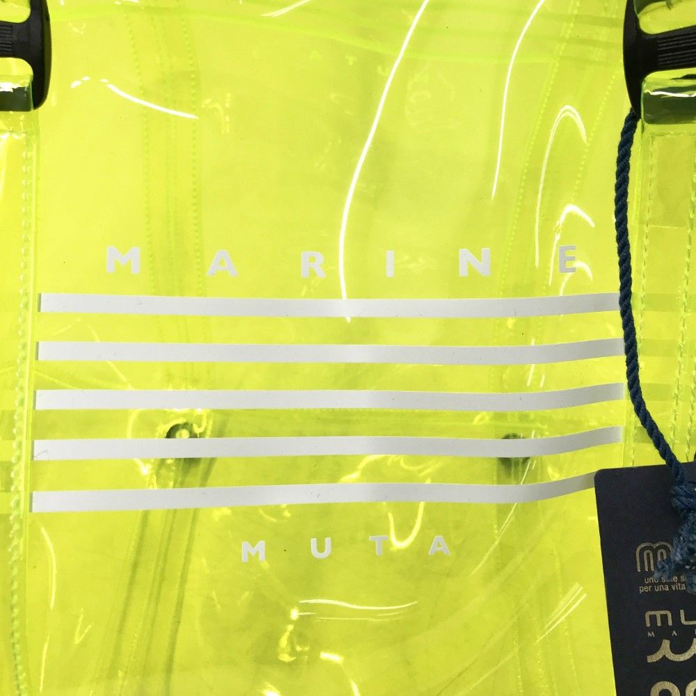 MUTA MARINE ムータマリン クリア ボストンバッグ イエロー系