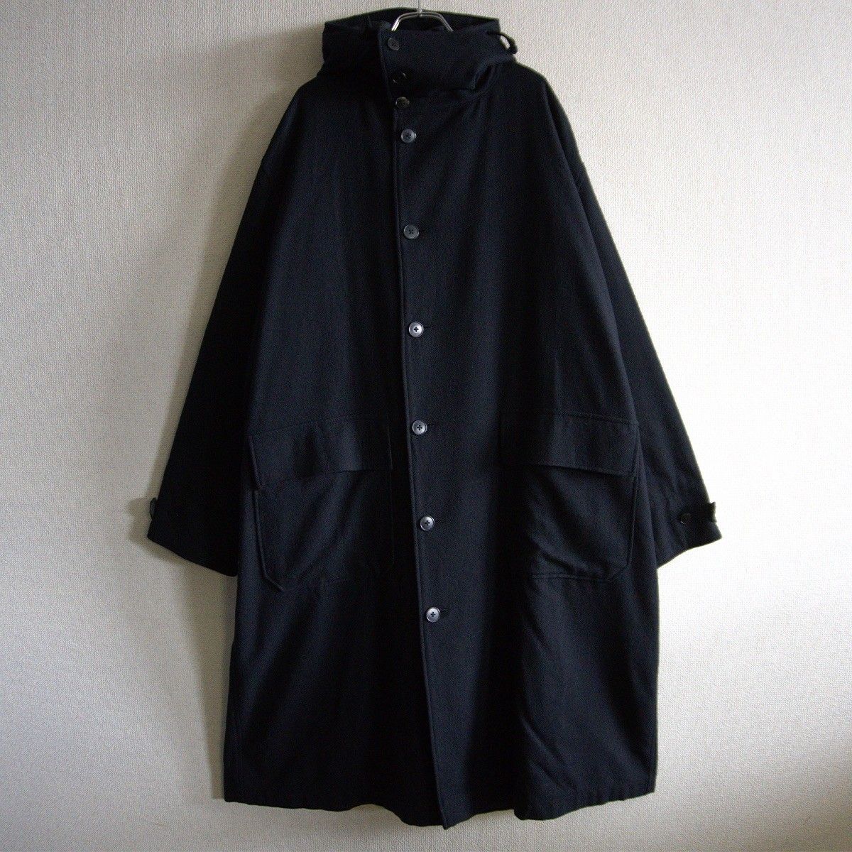 90s/アーカイブ】Y's for men【フード付き ウール ロング コート】M