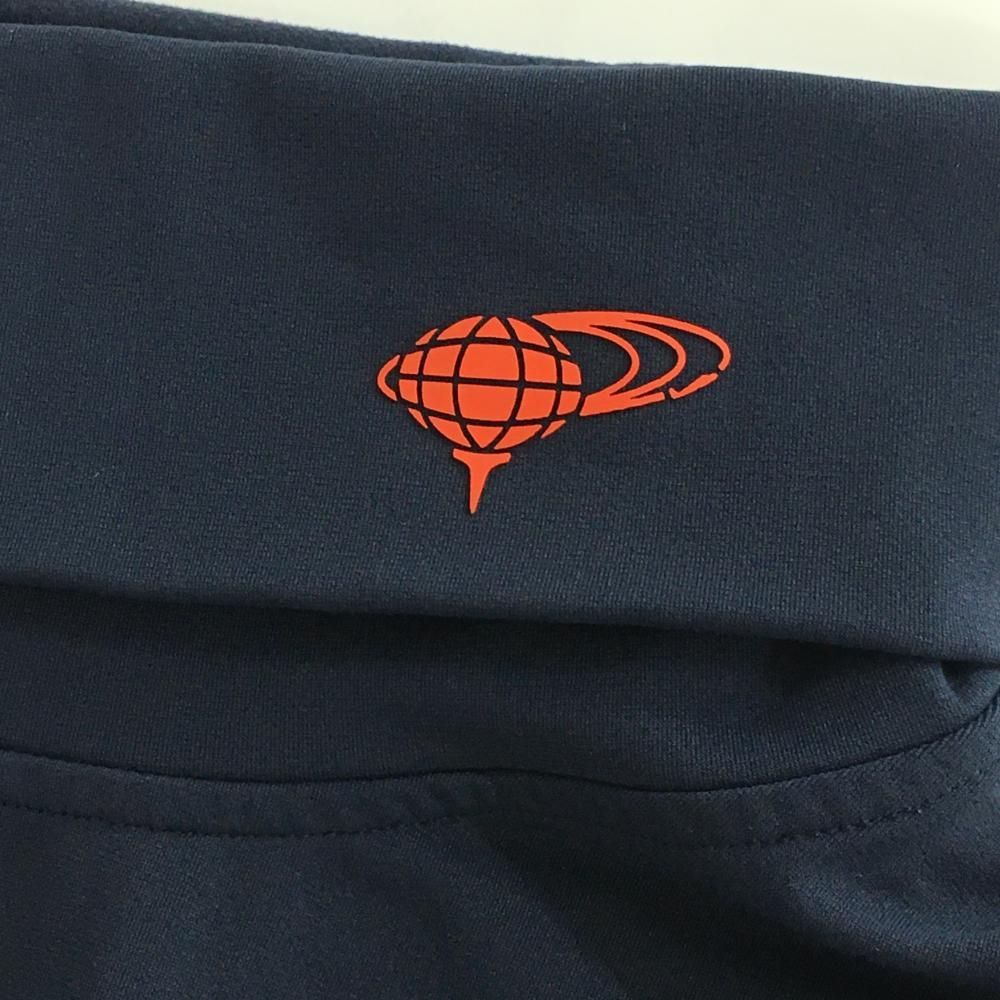 【国際ブランド】 超 ビームスゴルフ 長袖ハイネックシャツ ネイビー フロントロゴ白 裏起毛 メンズ S ゴルフウェア BEAMS GOLF