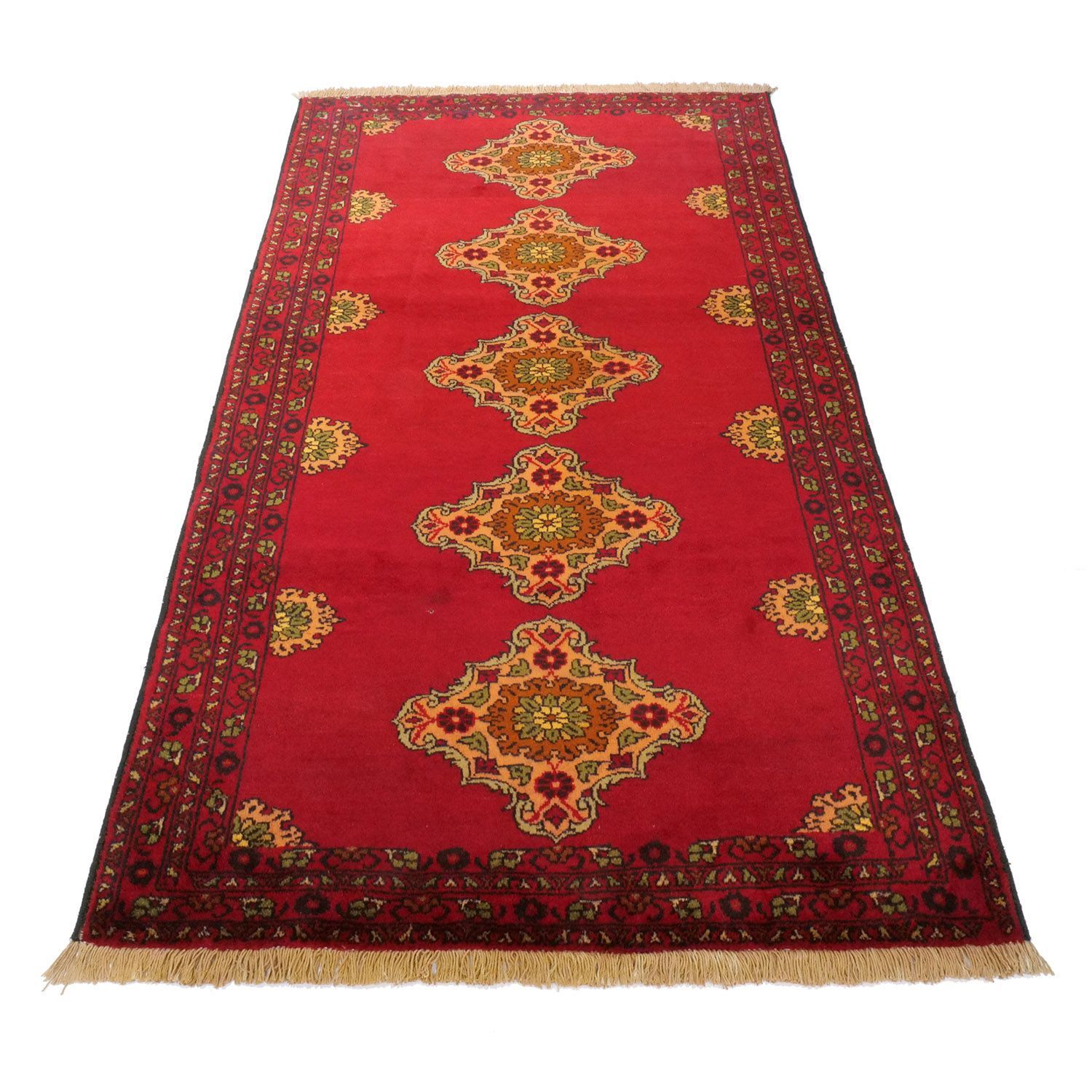 ザーボル 2000×1130mm 1960年代 セミアンティーク ロゼットメダリオン ウール 手織り アンティークペルシャ絨毯 ヴィンテージラグ専門店 carpet MARWIL-DEMENAGEMENTS_CH