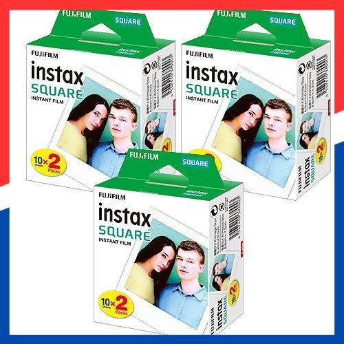 instax インスタント フィルム SQUARE WW2 3個セット|60枚分 フジフイルム 16576520 FUJIFILM