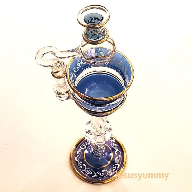 マルティグラス 硝子工芸 飾り兜 加藤清正風 金箔入り 杉岡良紀