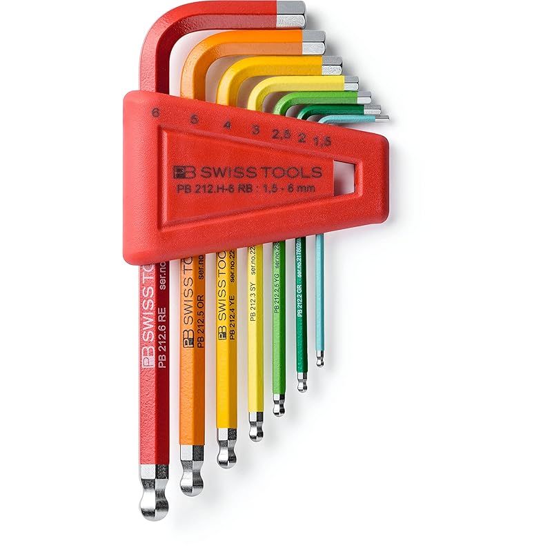 PB SWISS TOOLS PB ピービー ボール付き レインボーレンチセット 212H-6RB 0