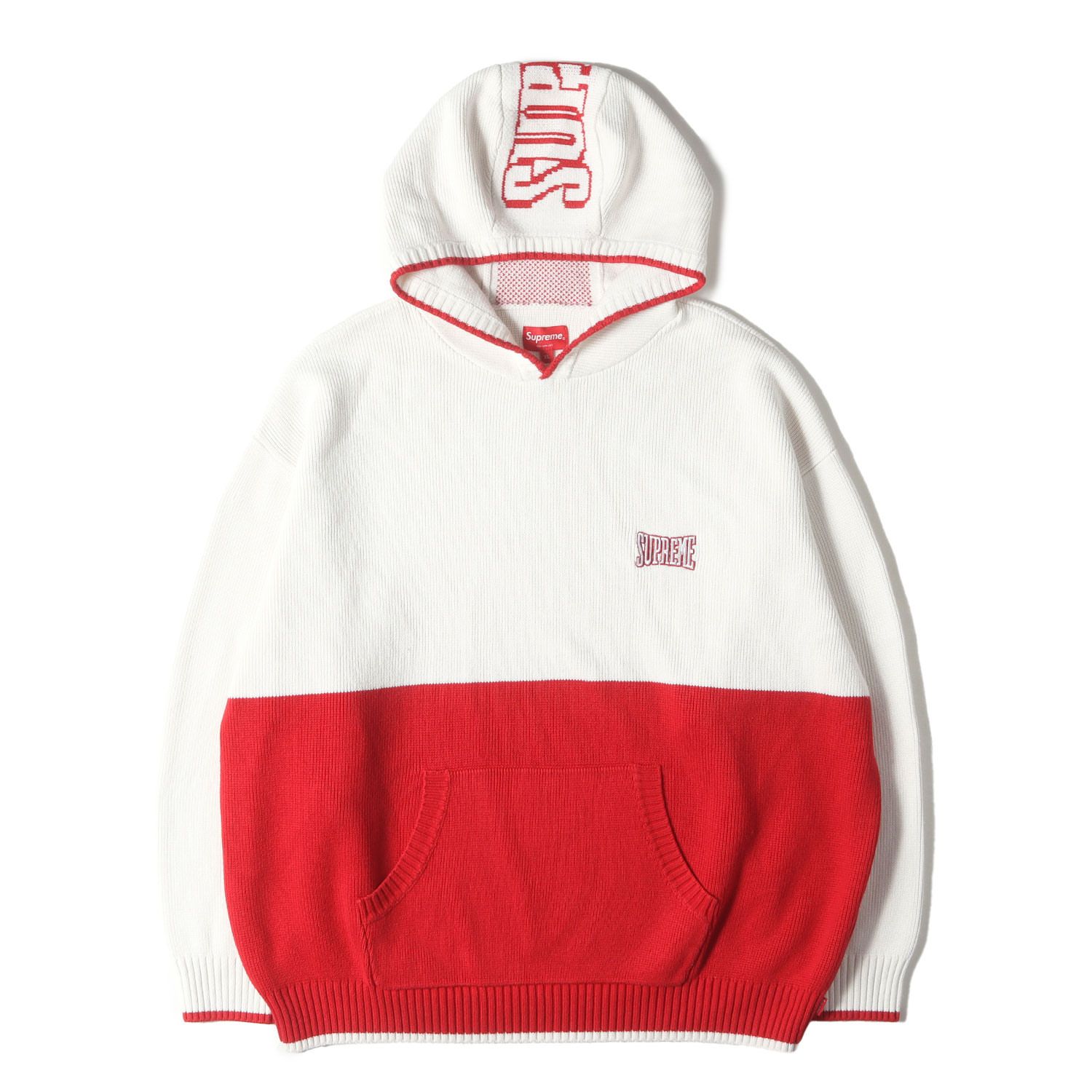 Supreme シュプリーム パーカー ホワイト レッド サイズ:XL | 21AW