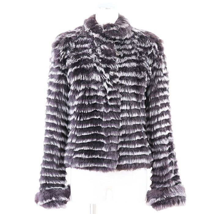 GIORGIO ARMANI ジョルジ オ アルマーニ ジャケット ムートン ファー ラム レザー ジャケット フルライニング アウター ハンガー付属 レディース サイズ 42 ブラウン系 茶色 イタリア製