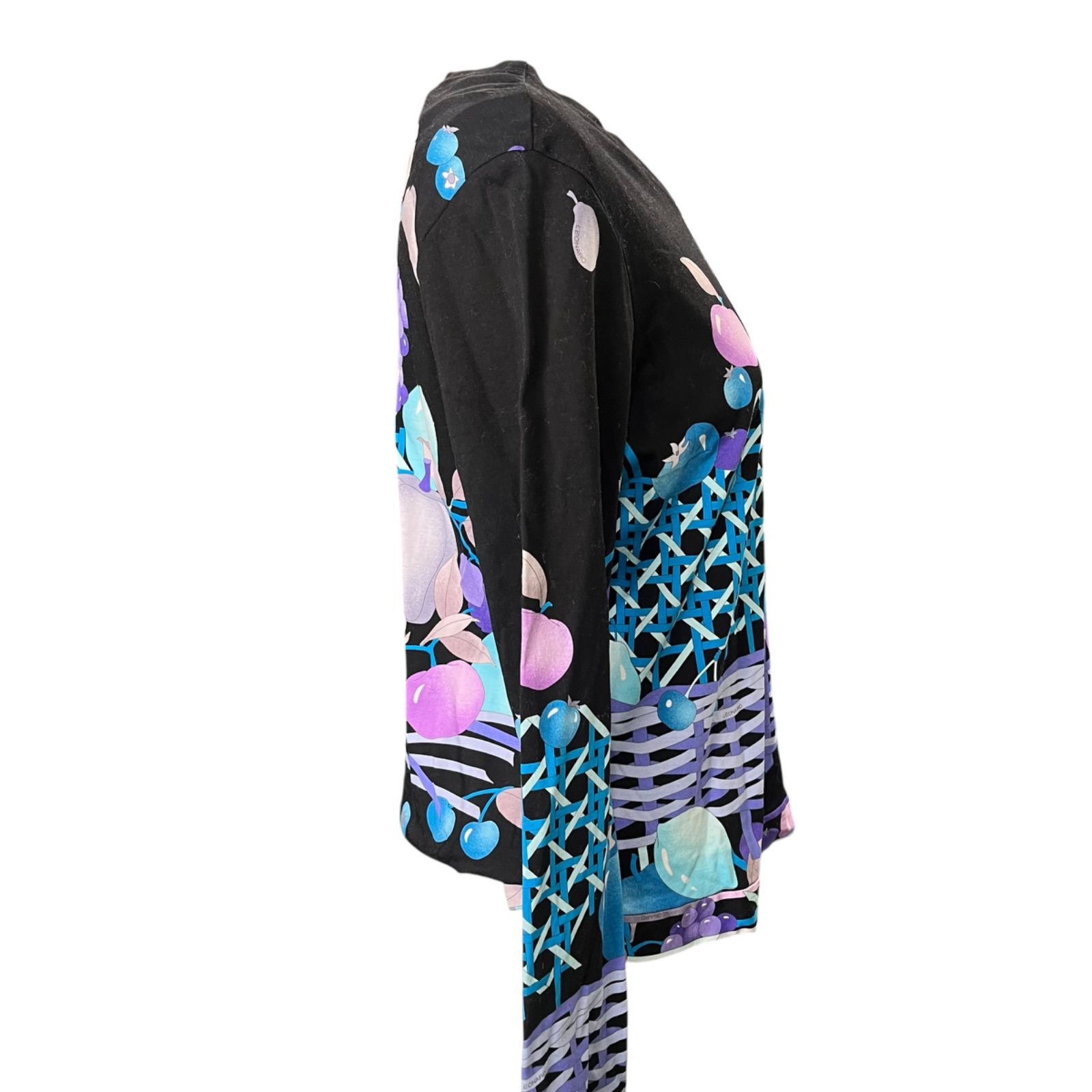 美品 レオナール SPORT LEONARD コットン 花柄 カットソー 42、13号